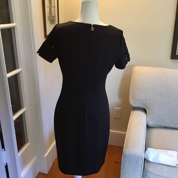 Perfect for New Years! Look at these sleeves! TOMMY HILFIGER lbd EUC Sz 8 - Picture 4 of 5